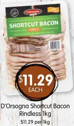 Spudshed D'Orsogna Shortcut Bacon Rindless offer