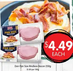 Spudshed Don Pan Size Rindless Bacon offer