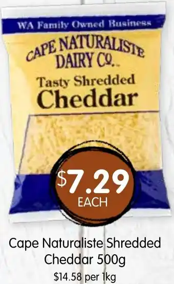 Spudshed Cape Naturaliste Shredded Cheddar offer