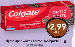 Spudshed Colgate Optic White Charcoal Toothpaste offer