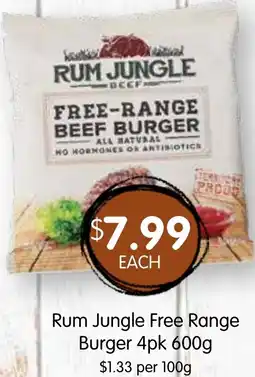 Spudshed Rum Jungle Free Range Burger offer