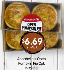 Spudshed Annabella's Open Pumpkin Pie offer