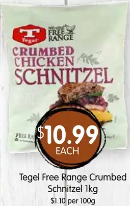 Spudshed Tegel Free Range Crumbed Schnitzel offer