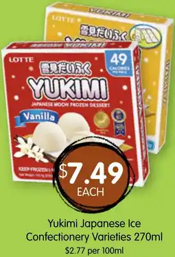 Spudshed Yukimi Japanese Ice Confectionery Varieties offer