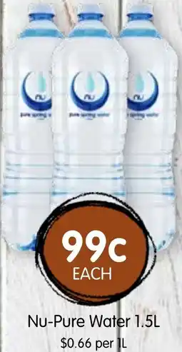 Spudshed Nu-Pure Water offer