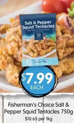 Spudshed Fisherman's Choice Salt & Pepper Squid Tentacles offer