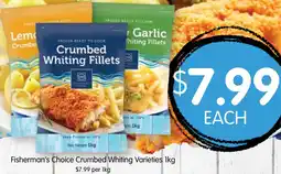 Spudshed Fisherman's Choice Crumbed Whiting Varieties offer