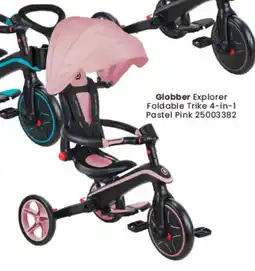 Toymate Globber Explorer Foldable Trike 4-in-1 Pastel Pink offer