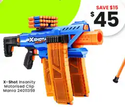 Toymate X-Shot Insanity Motorised Clip Mania offer