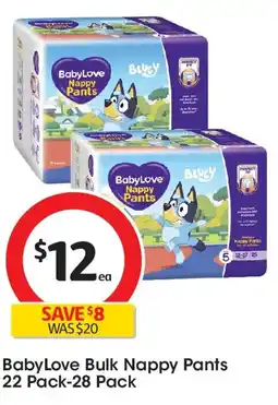 Coles BabyLove Bulk Nappy Pants offer