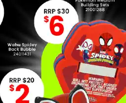 Toymate Wahu Spidey Back Bubble offer