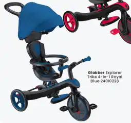 Toymate Globber Explorer Trike 4-in-1 Royal Blue offer
