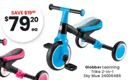 Toymate Globber Learning Trike 2-in-1 Sky Blue offer