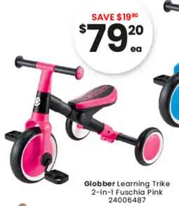 Toymate Globber Learning Trike 2-in-1 Fuschia Pink offer