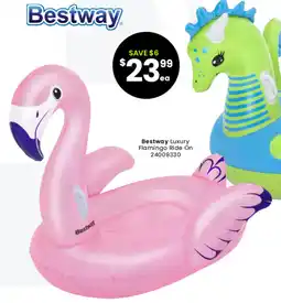 Toymate Bestway Luxury Flamingo Ride On offer