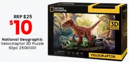 Toymate National Geographic Velociraptor 3D Puzzle offer