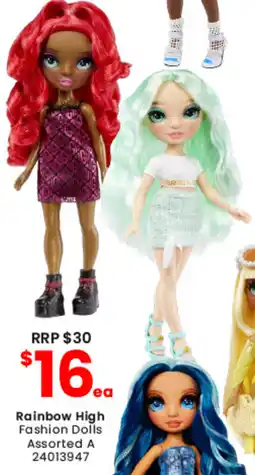 Toymate Rainbow High Fashion Dolls Assorted A offer