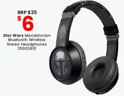Toymate Star Wars Mandalorian Bluetooth Wireless Stereo Headphones offer