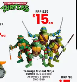 Toymate Teenage Mutant Ninja Turtles 80s Classic Assorted Figures offer