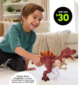 Toymate Fisher-Price Imaginext Jurassic World Rebirth Sprinting Spinosaurus offer