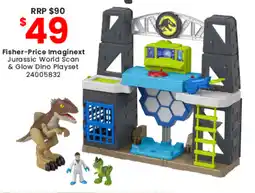 Toymate Fisher-Price Imaginext Jurassic World Scan & Glow Dino Playset offer