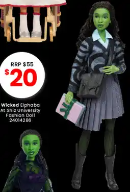 Toymate Wicked Elphaba At Shiz University Fashion Doll offer