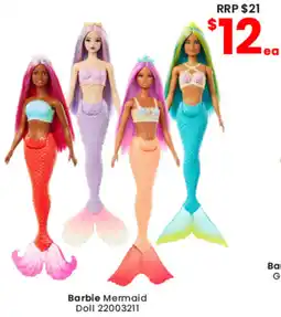 Toymate Barbie Mermaid Doll offer