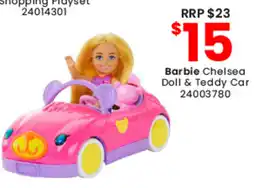 Toymate Barbie Chelsea Doll & Teddy Car offer