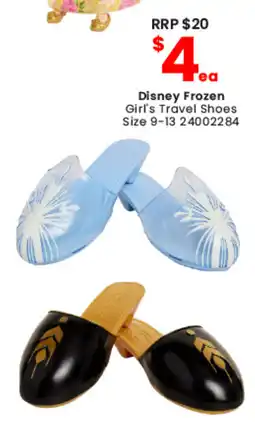 Toymate Disney Frozen Girl's Travel Shoes offer