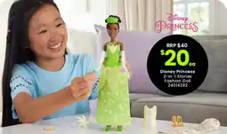 Toymate Disney Princess 2-in-1 Stories Fashion Doll offer