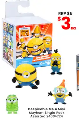 Toymate Despicable Me 4 Mini Mayhem Single Pack Assorted offer