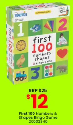 Toymate First 100 Numbers & Shapes Bingo Game offer