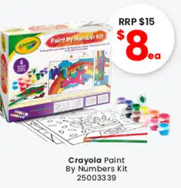 Toymate Crayola Paint By Numbers Kit offer