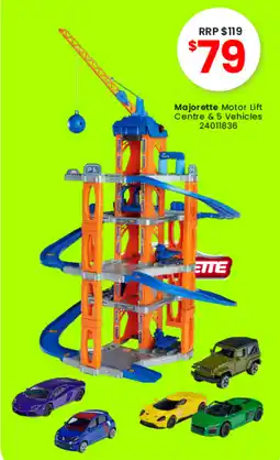 Toymate Majorette Motor Lift Centre & 5 Vehicles offer