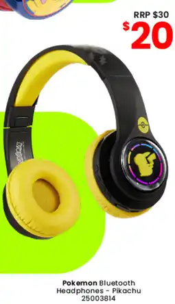 Toymate Pokemon Bluetooth Headphones - Pikachu offer