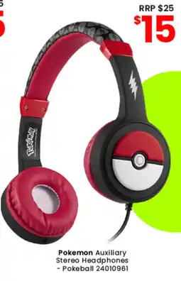 Toymate Pokemon Auxiliary Stereo Headphones - Pokeball offer