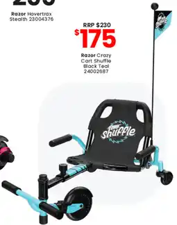 Toymate Razor Crazy Cart Shuffle Black Teal offer