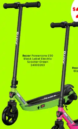 Toymate Razor Powercore E90 Black Label Electric Scooter Green offer