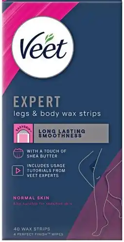 Pharmacy Best Buys Veet Expert Legs & Body 40 Wax Strips offer