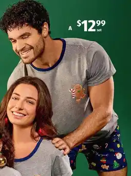 ALDI Men's Christmas PJ Set offer