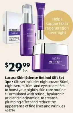 ALDI Lacura Skin Science Retinol Gift Set offer