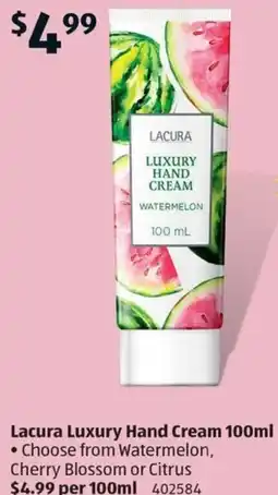 ALDI Lacura Luxury Hand Cream offer
