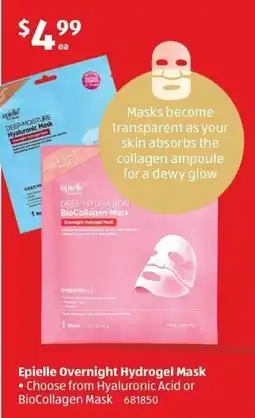 ALDI Epielle Overnight Hydrogel Mask offer