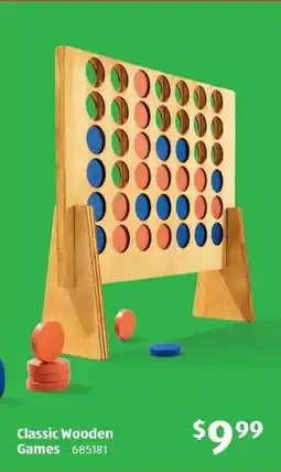 ALDI Classic Wooden Games offer