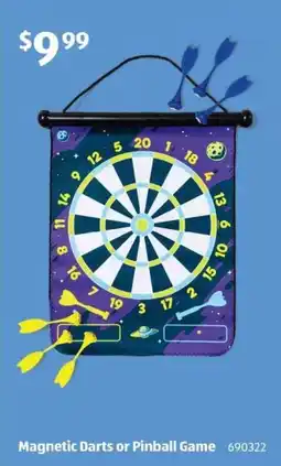 ALDI Magnetic Darts or Pinball Game offer