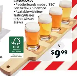 ALDI Paddle Boards with Assorted Glasses offer