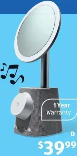ALDI Speaker with LED Mirror and Wireless Charging offer