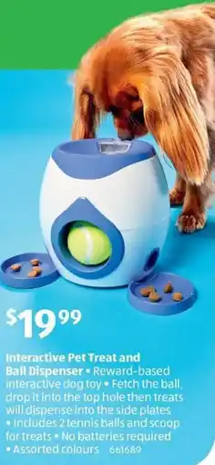 ALDI Interactive Pet Treat and Ball Dispenser offer