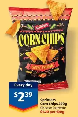 ALDI Sprinters Corn Chips offer
