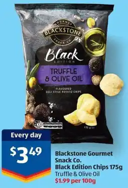 ALDI Blackstone Gourmet Snack Co. Black Edition Chips offer